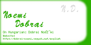 noemi dobrai business card